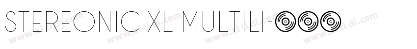 Stereonic XL Multili字体转换